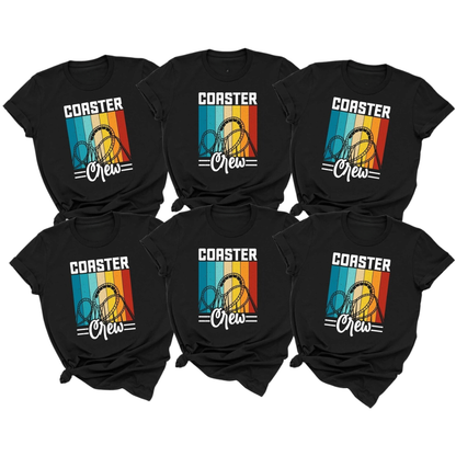 Coaster Crew Retro Matching T Shirt, Amusement Park Matching Shirts For Family Friends ET1055