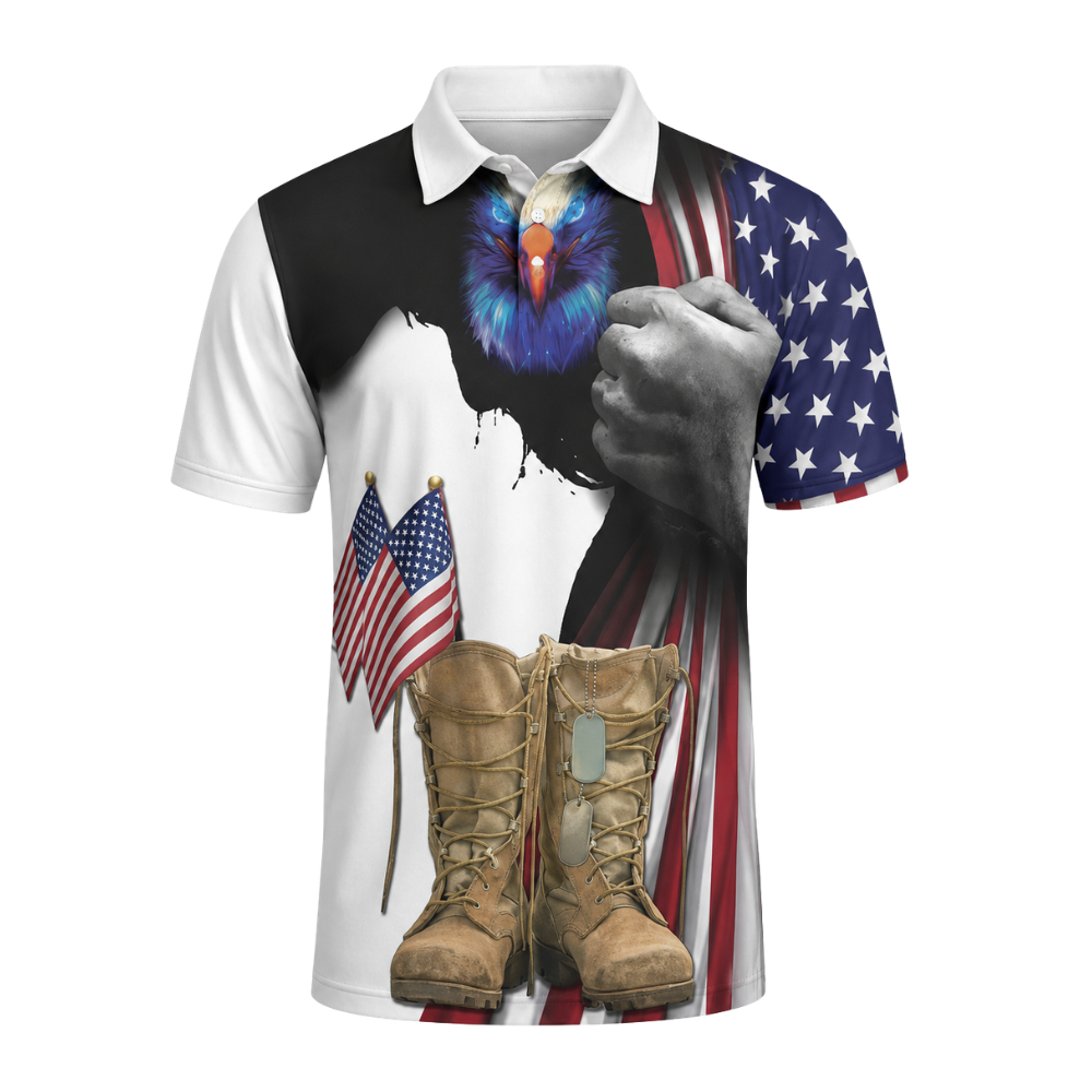 Every Veteran Is A Hero USA Flag Golf Men Polo Shirt, Veteran Golf Shirts GZ0282