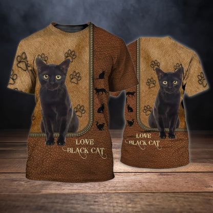 3D Full Printed Cat On Tshirt, Cat Shirt, Shirt For Cat Lovers TO0687