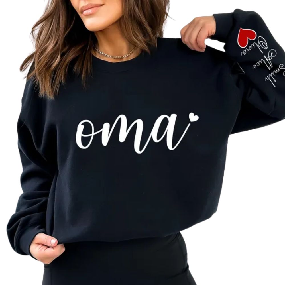 Custom Oma Sweatshirt for Grandma, Custom Sweatshirt For Mother Day 2D0834