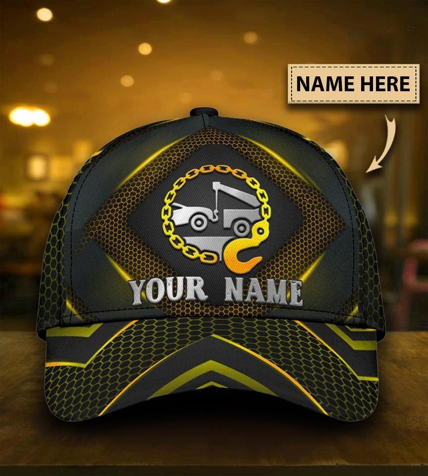 Personalized Name Tow Truck Classic Cap CA0286