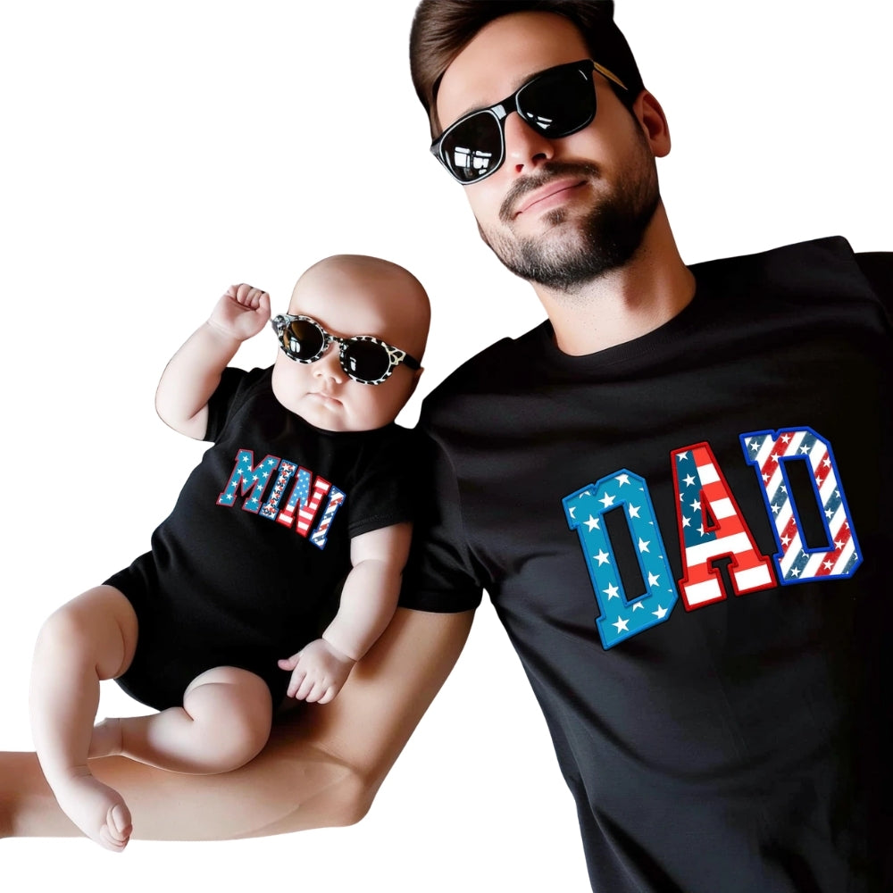 Custom USA Red White And Blue 4th Of July Matching Family T Shirts, Personalized Family Shirts For Independence Day ET0524