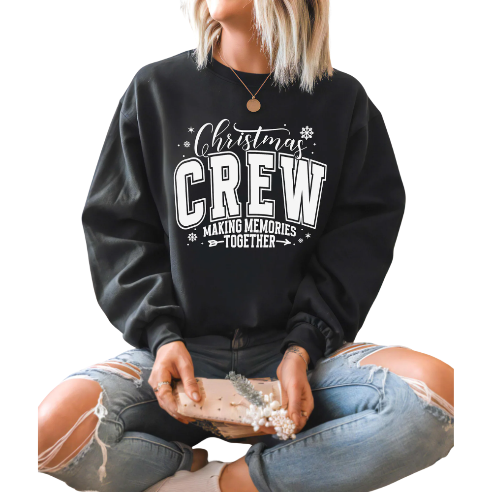 Christmas Crew Making Memories Together Sweatshirt, Matching Christmas Family Sweatshirts ET1496