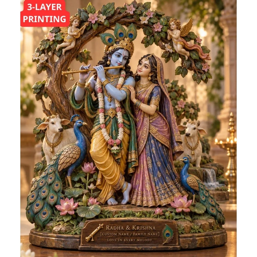 Custom Indian Couple Wedding Layer Wooden Plaque, Personalized Hindu Wedding Wooden Block Keepsake WD0947