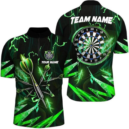 Custom Purple Lightning Thunder Darts Men Jersey, Custom Thunder Darts Team Shirts DZ0005