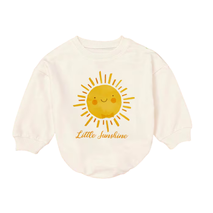 Baby Little Sunshine Romper Sweatshirt, Sunshine Baby Romper Sweatshirt BB0226