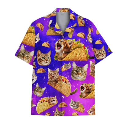 Cat Taco Hawaiian Shirts For Men And Women, Cat Mexico Hawaiian Shirts HE0023