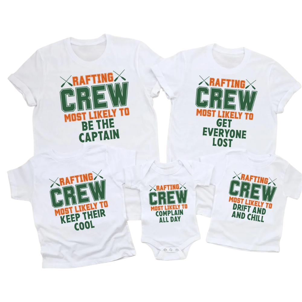 Rafting Crew Most Likely To Matching T Shirt For Family Team, Custom Quote Funny Rafting Shirts ET1517