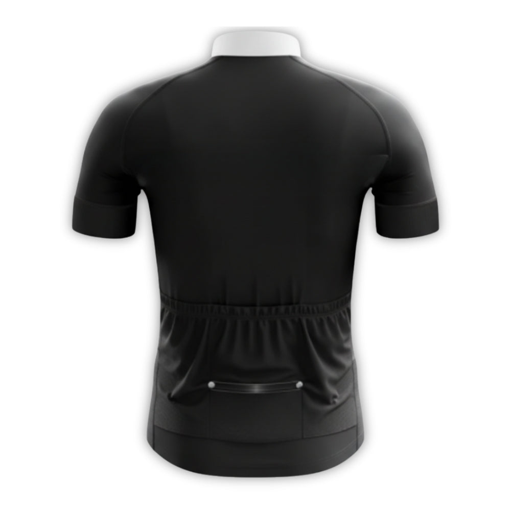 Black And White Tuxedo Short Sleeve Cycling Jersey For Mens, Tuxedo Cycling Jerseys CZ0043
