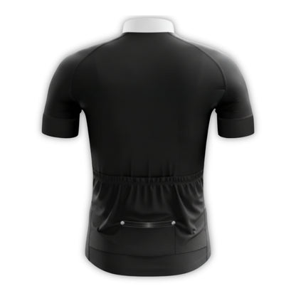 Black And White Tuxedo Short Sleeve Cycling Jersey For Mens, Tuxedo Cycling Jerseys CZ0043
