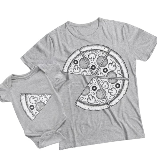 Pizza Slice Matching Daddy And Baby T Shirt, Matching Family Pizza Shirts ET1061