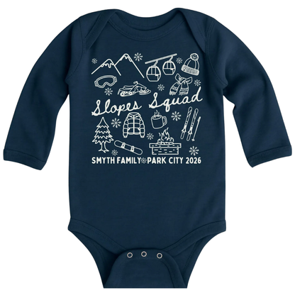 Personalized Ski Trip Matching Family Sweatshirt, Custom Winter Vacation Family Sweatshirts ET1358