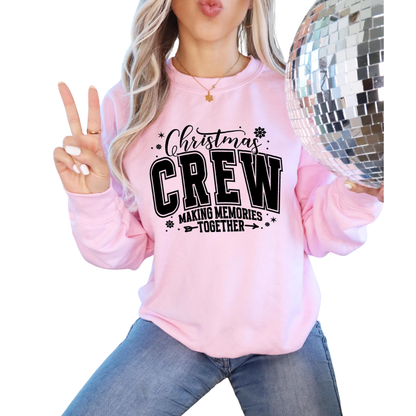 Christmas Crew Making Memories Together Sweatshirt, Matching Christmas Family Sweatshirts ET1496