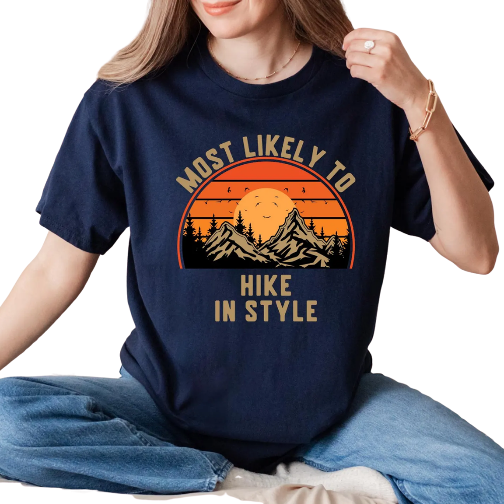 Most Likely To Custom Hiking Family Matching T Shirt, Custom Funny Moutain Trip Family Shirts ET1310