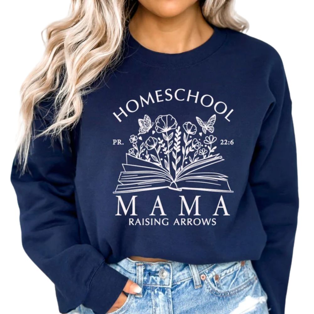 Homeschool Mama Rasing Arrows Sweatshirt, Homeschool Mom Sweatshirt 2D0835