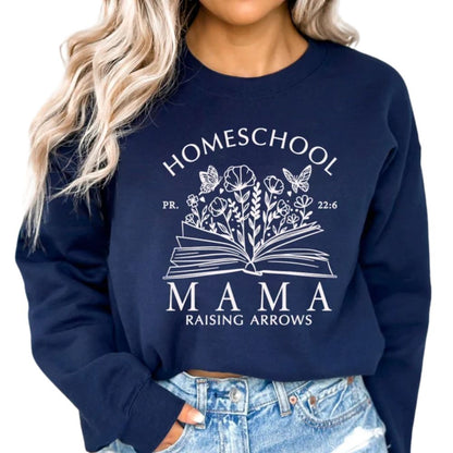 Homeschool Mama Rasing Arrows Sweatshirt, Homeschool Mom Sweatshirt 2D0835