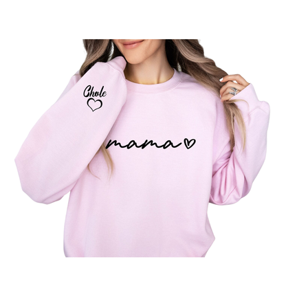 Personalized Mini And Mama Matching Sweatshirt, Custom Mother And Child Sweatshirts ET1497