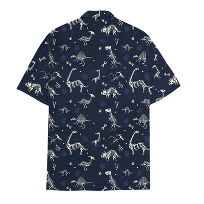 Dinosaur Skeleton Hawaiian Shirt For Mens, Skull Dinosaur Hawaiian Shirts HE0024