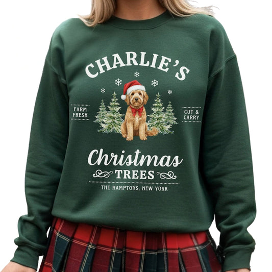 Custom Goldendoodle Christmas Sweatshirt, Custom Dog Sweatshirt 2D0565