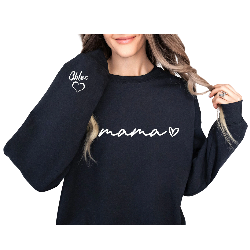 Personalized Mini And Mama Matching Sweatshirt, Custom Mother And Child Sweatshirts ET1497