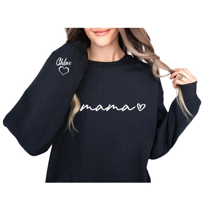 Personalized Mini And Mama Matching Sweatshirt, Custom Mother And Child Sweatshirts ET1497