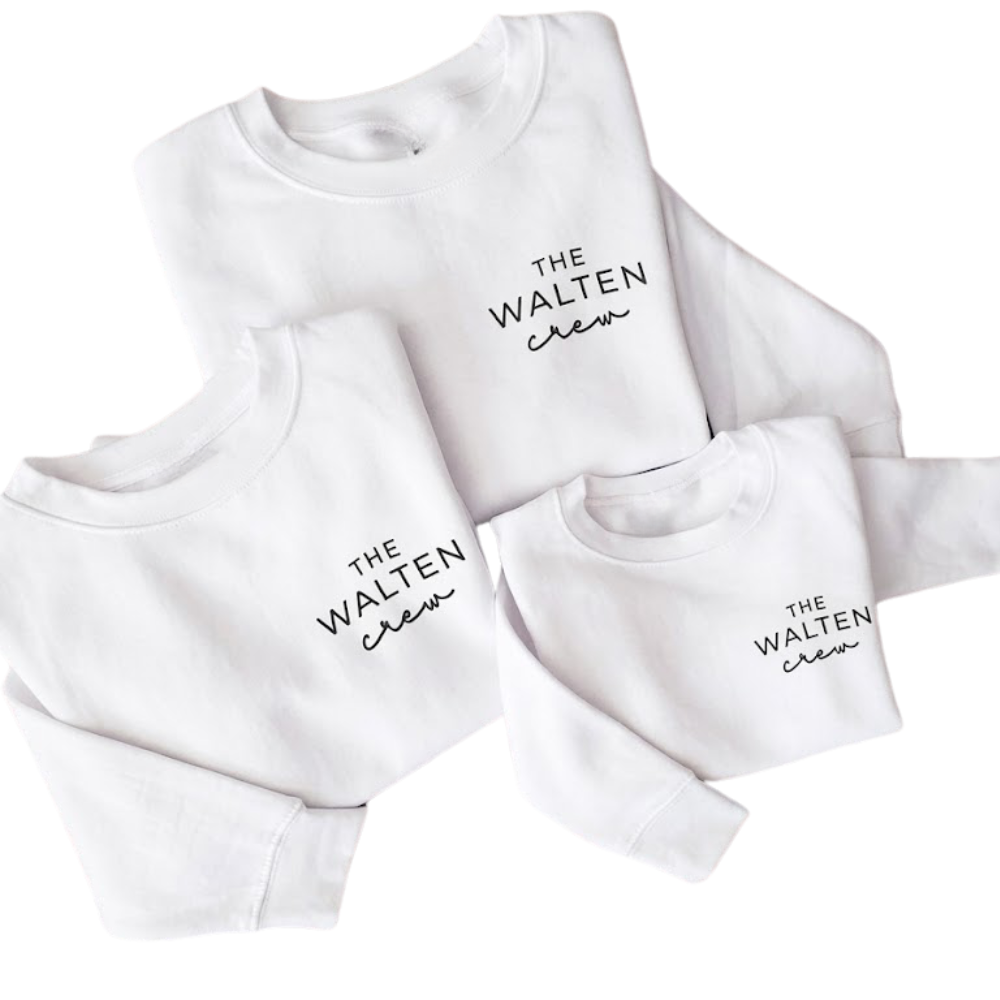 Custom Last Name Family Matching Sweatshirt, Personalized Family Sweatshirt Matching ET1578