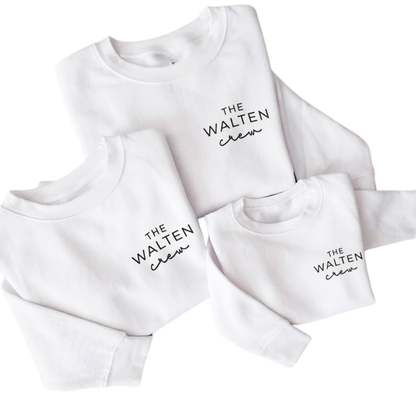 Custom Last Name Family Matching Sweatshirt, Personalized Family Sweatshirt Matching ET1578