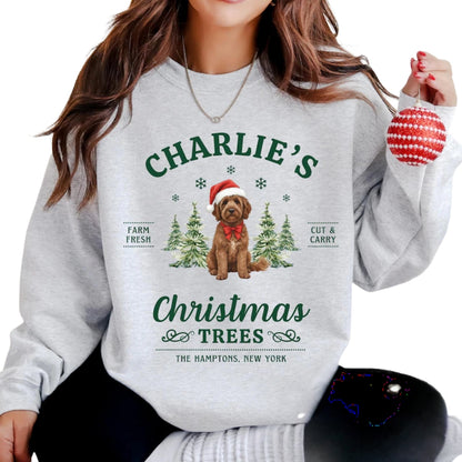 Custom Goldendoodle Christmas Sweatshirt, Custom Dog Sweatshirt 2D0565