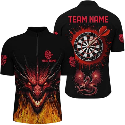 Custom Red Dragon Darts Jersey For Men, Custom Dragon Darts Team Shirts DZ0006