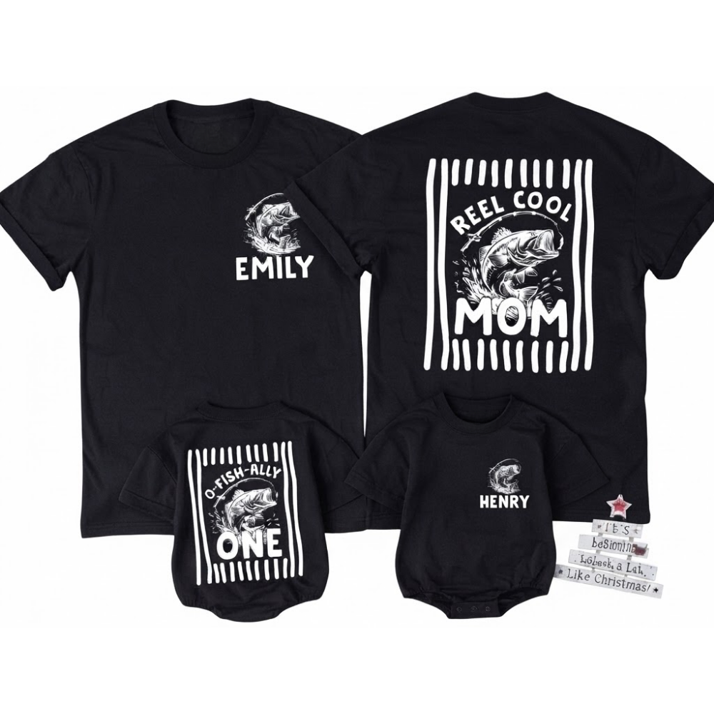 Custom O-Fish-Ally First Birthday Matching Family T Shirt, Custom 1st Birthday Fishing Shirt For Family ET1518