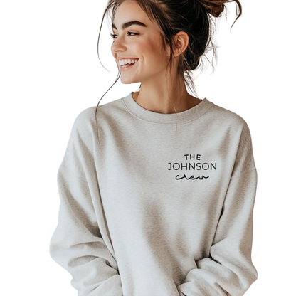 Custom Last Name Family Matching Sweatshirt, Personalized Family Sweatshirt Matching ET1578