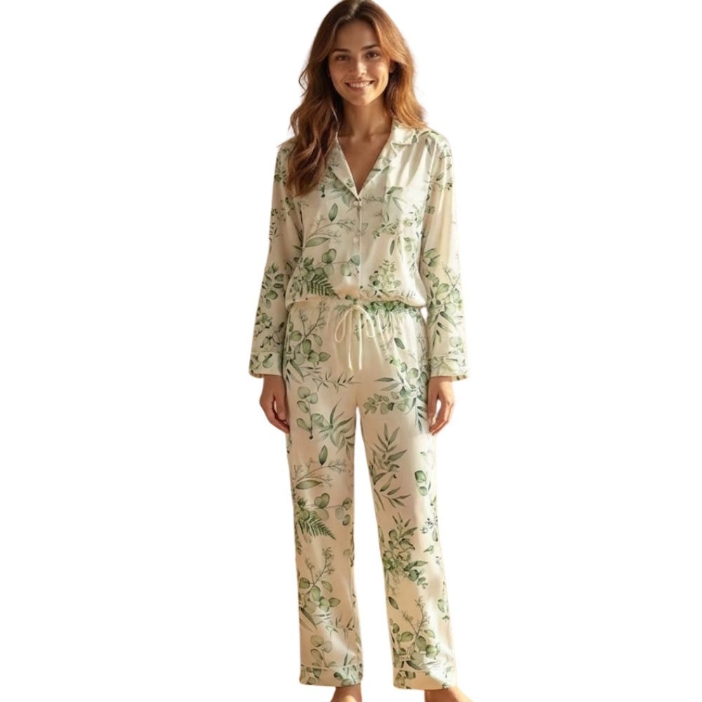 Custom Name Bridesmaid Floral Pajamas Set, Personalized Bridal Shower Pajamas For Bridesmaid WD0196