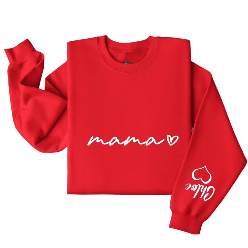 Personalized Mini And Mama Matching Sweatshirt, Custom Mother And Child Sweatshirts ET1497