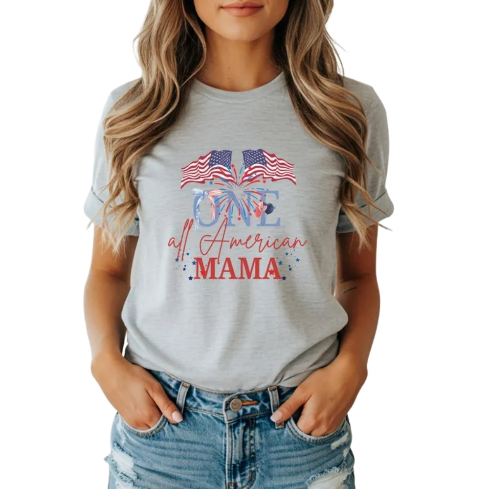 One All American Custom 1st Birthday Matching Family 4th Of July T Shirts, Custom Fourth Of July Birthday Family Shirts ET0676