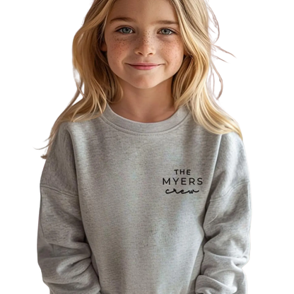Custom Last Name Family Matching Sweatshirt, Personalized Family Sweatshirt Matching ET1578
