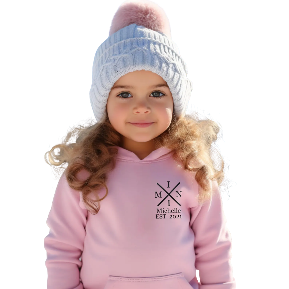Personalized Mama And Mini Matching Hoodies, Custom Family Hoodies Matching ET1360