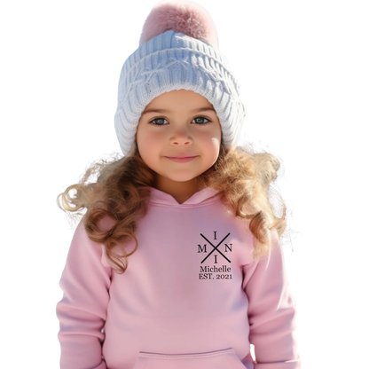 Personalized Mama And Mini Matching Hoodies, Custom Family Hoodies Matching ET1360