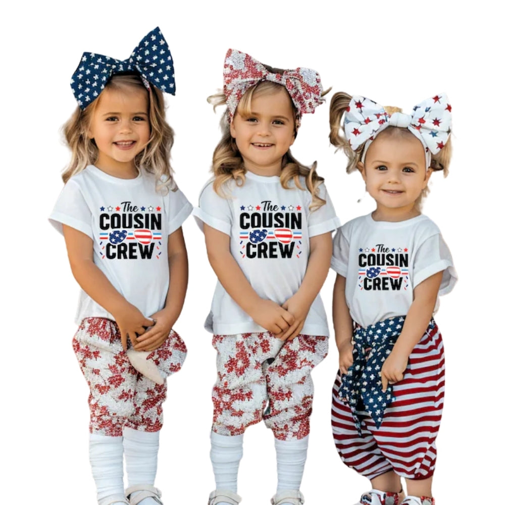 The Cousin Crew Fourth Of July Matching T Shirt, Matching Cousin Independence Day Shirts ET0790