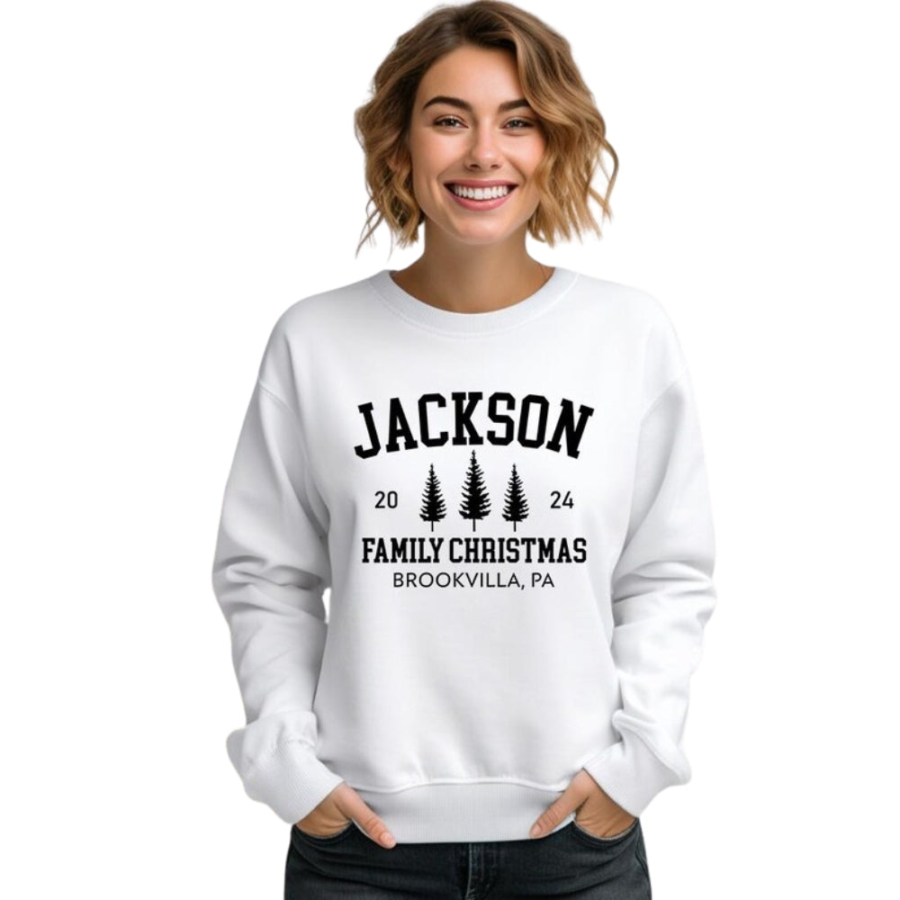 Custom Family Christmas Sweatshirt, Custom Christmas Sweatshirt 2D0442