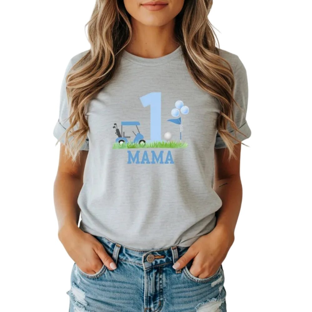 Custom Golf Matching First Birthday Family T Shirts, Custom 1st Birthday Family Shirts ET0241