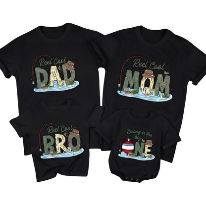 Reeling In The Big One First Birthday Family Matching T Shirt, Fishing 1st Birthday Family Shirts ET1519