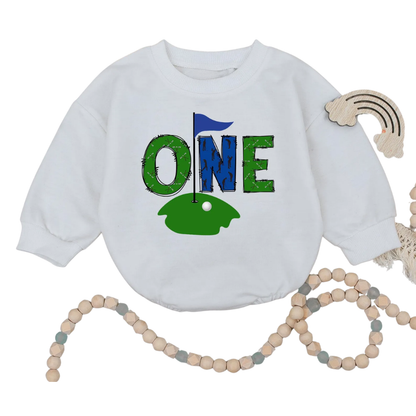 Custom Golf First Birthday Matching Family Sweatshirt, Custom 1st Birthday Golf Shirts For Family ET1568