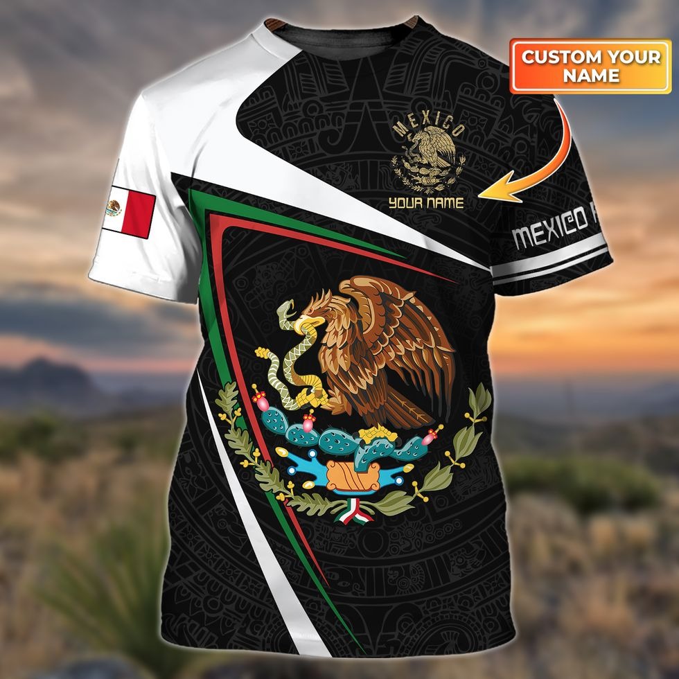 Personalized Mexicano T Shirt, Mexico Golden Eagle And Snake Shirts, Mexico Shirt To My Husband, Mexico Present TO0780
