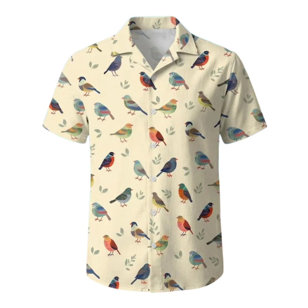 Bird Pattern Hawaiian Shirt For Men Women, Bird Lover Hawaiian Shirt HE0479