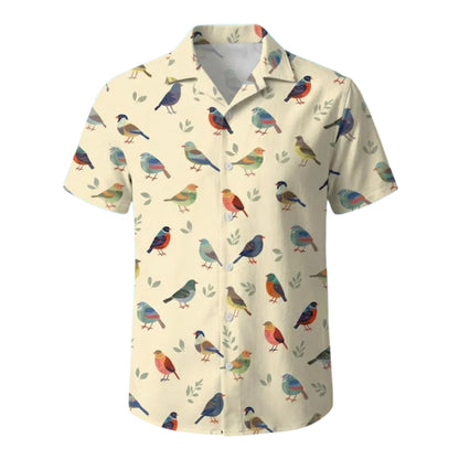 Bird Pattern Hawaiian Shirt For Men Women, Bird Lover Hawaiian Shirt HE0479