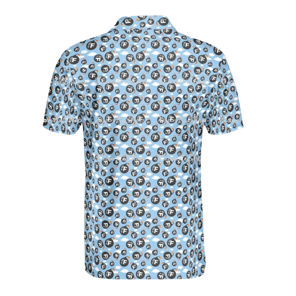 F-bombs Away Golf Polo Shirts For Men, Funny Golf Shirts GE0465