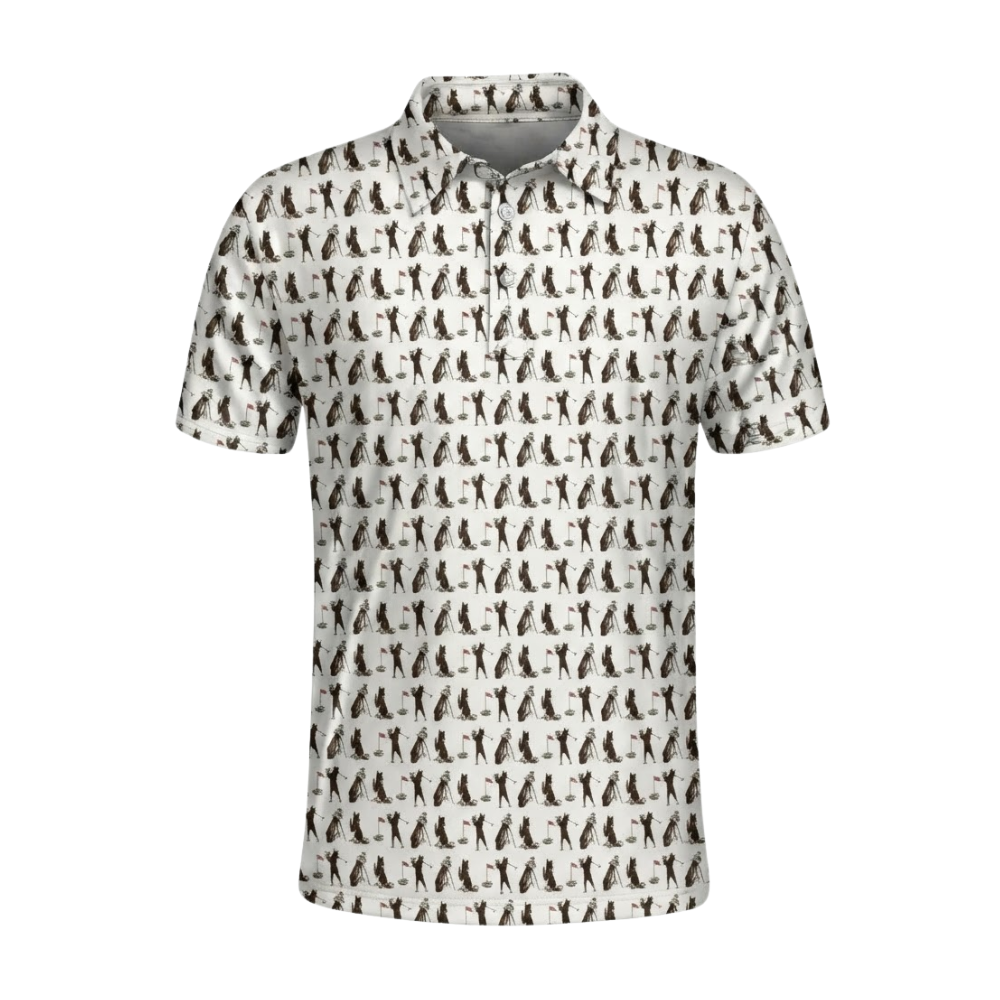 Doberman Funny Golf Mens Polo Shirt, Doberman Dog Golf Shirt GZ0377