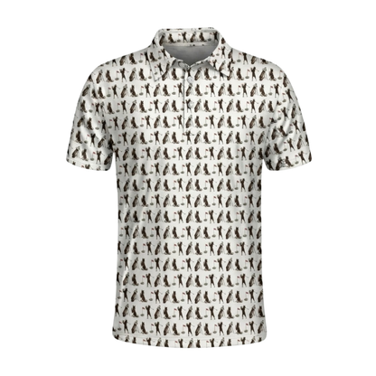 Doberman Funny Golf Mens Polo Shirt, Doberman Dog Golf Shirt GZ0377