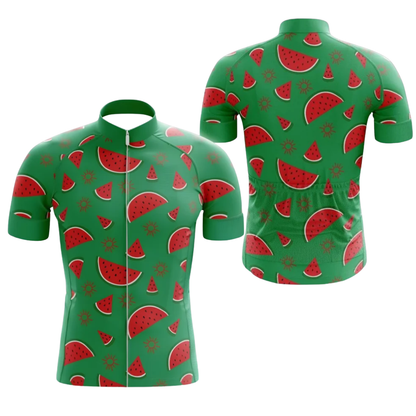 Watermelon Cycling Short Sleeve Jersey For Men, Watermelon Cycling Jersey CG0829