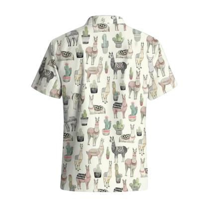 Llama Hawaiian Shirt For Men Women, Llama Lover Hawaiian Shirts HE0356